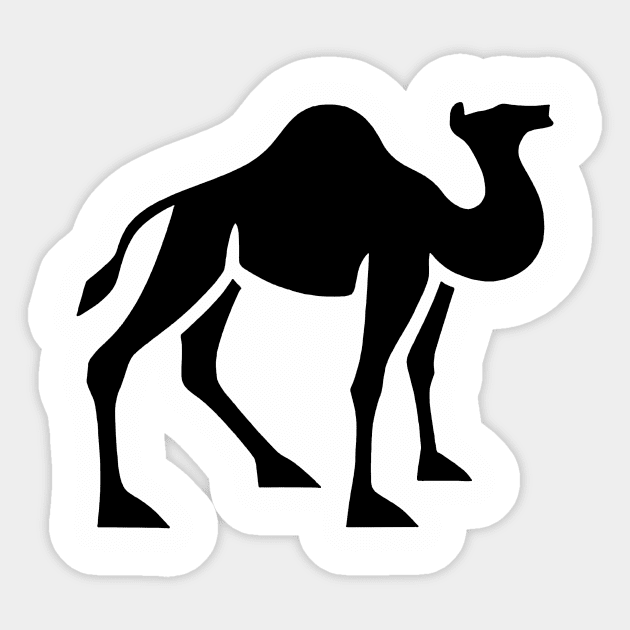 Cool as a camel in the desert Sticker by The D Family